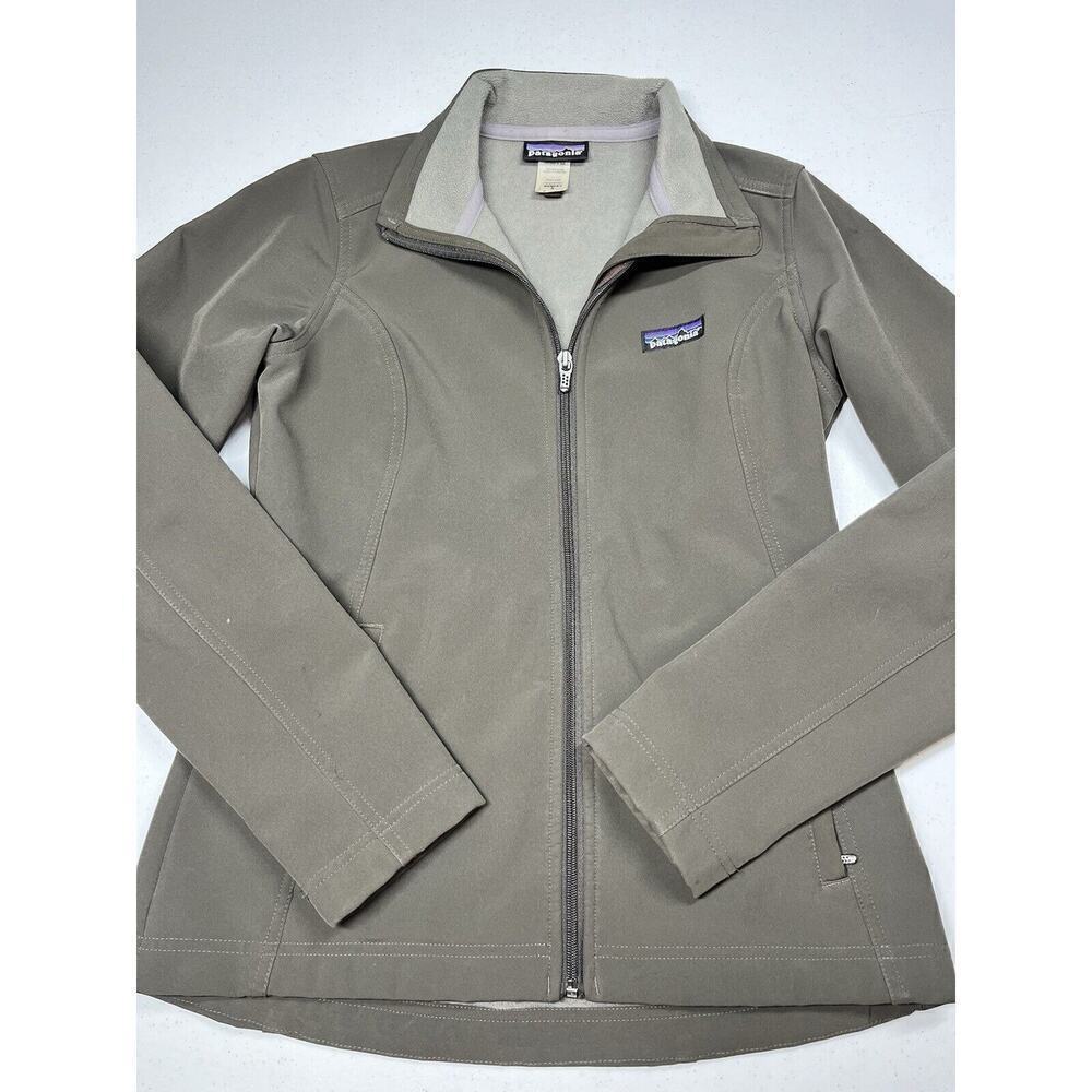 Patagonia Womens Leeway Softshell Windproof Full Zip Jacket Size S READ